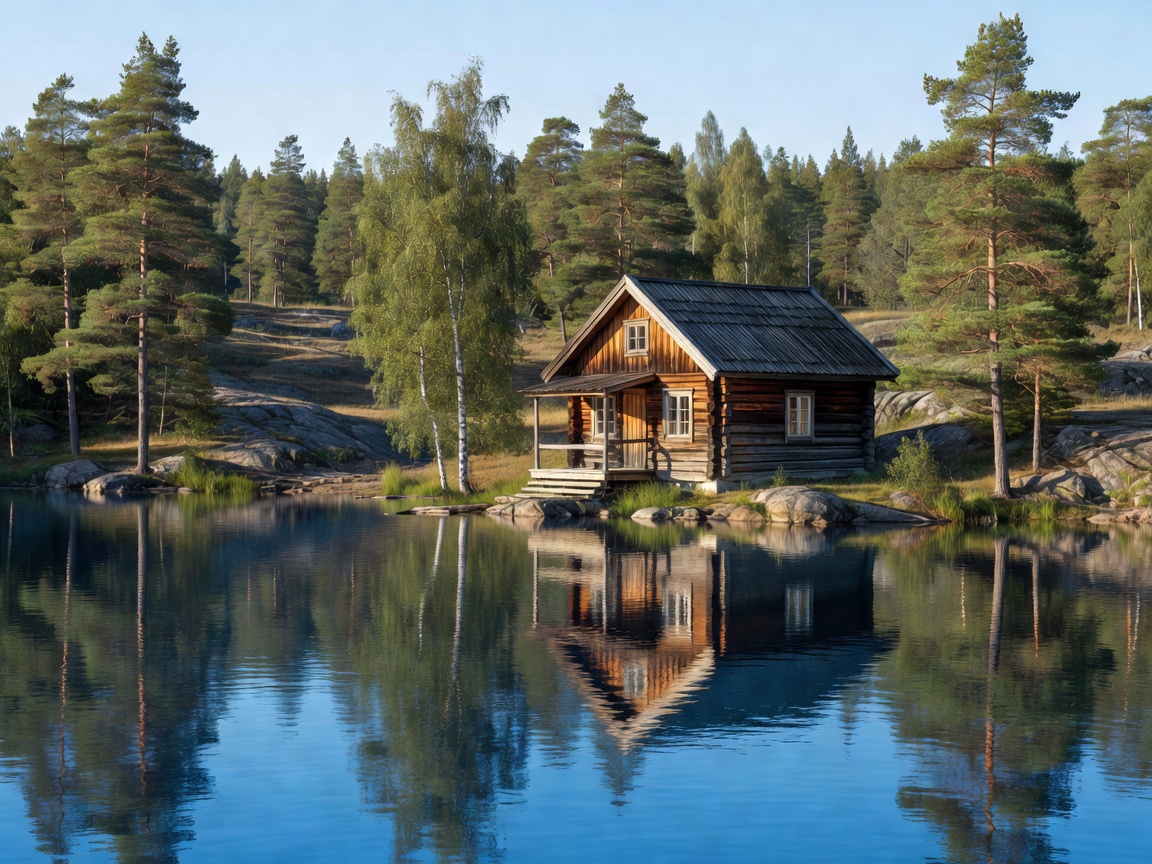 Archipelago Sea coastal islands and calm blue sea in southwestern Finland